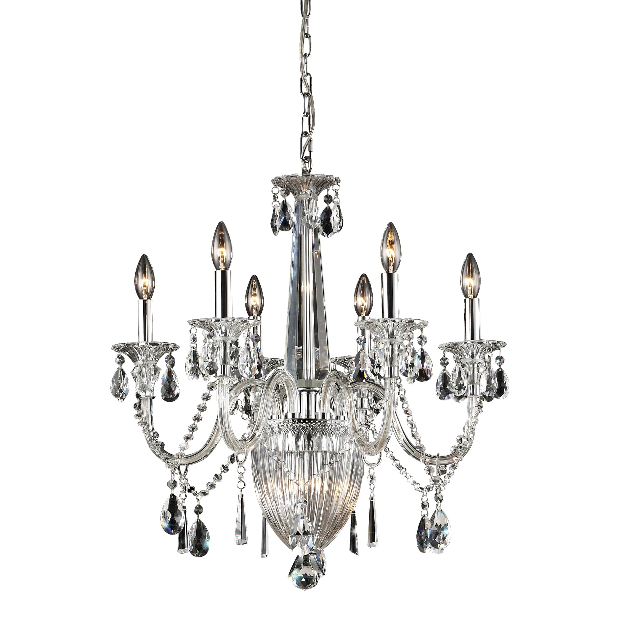 Elk Lighting Banburgh 6 light Crystal Chandelier