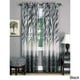 preview thumbnail 2 of 1, Silver Orchid Astaire Faux Linen Curtain Panel Black/Multi - 63 Inches