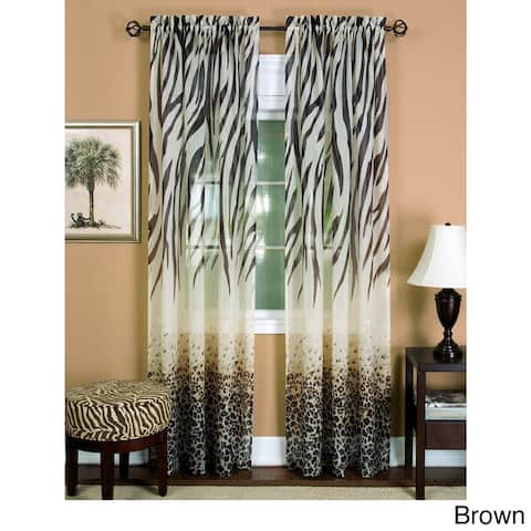 Silver Orchid Astaire Faux Linen Curtain Panel