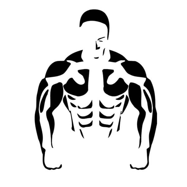 Muscle Man Vinyl Wall Art - Bed Bath & Beyond - 9067738