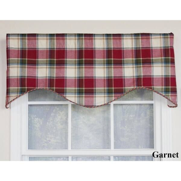 Shop Rlf Home Safari Plaid Cornice 50 Window Valance Free