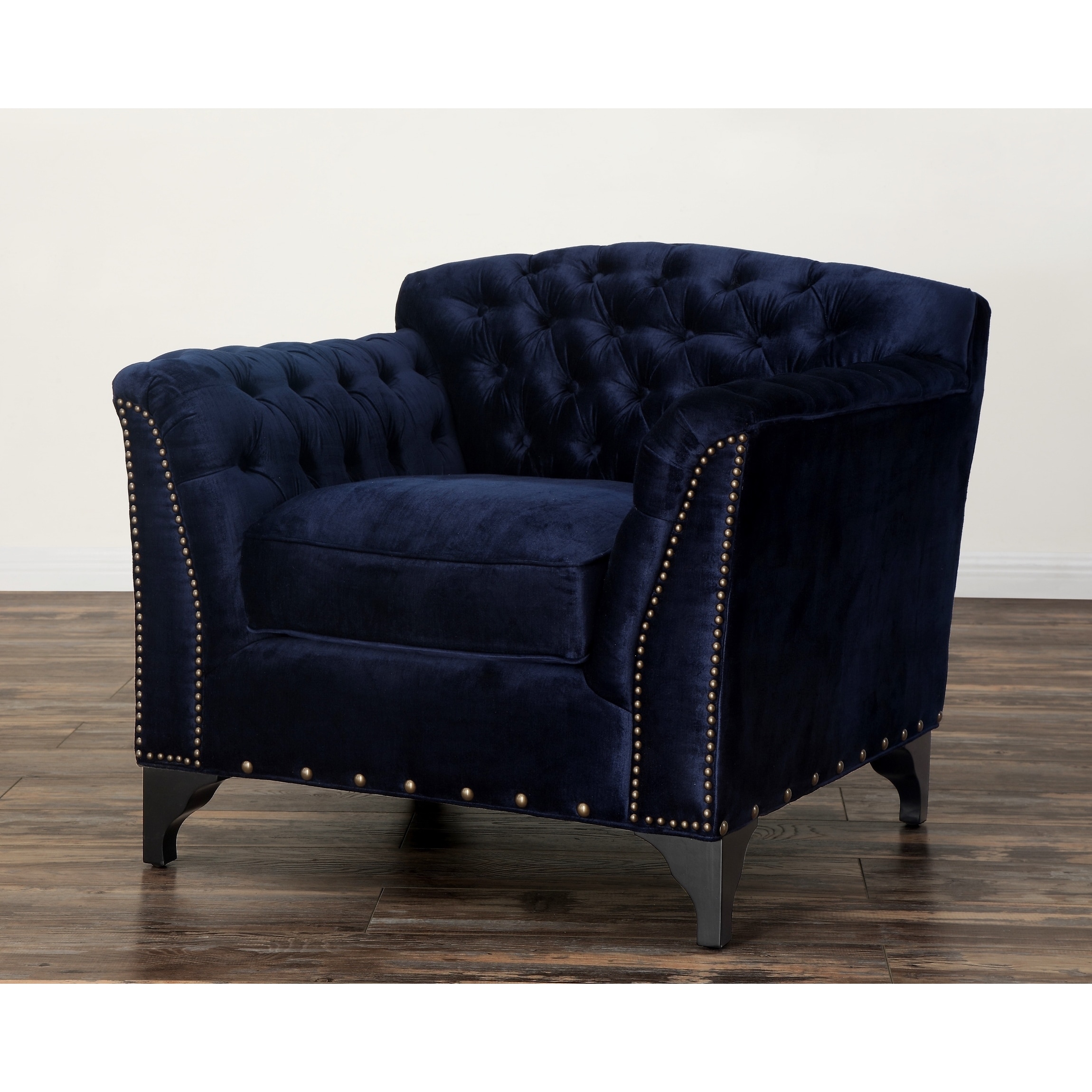 Waterford Navy Velvet Club Chair