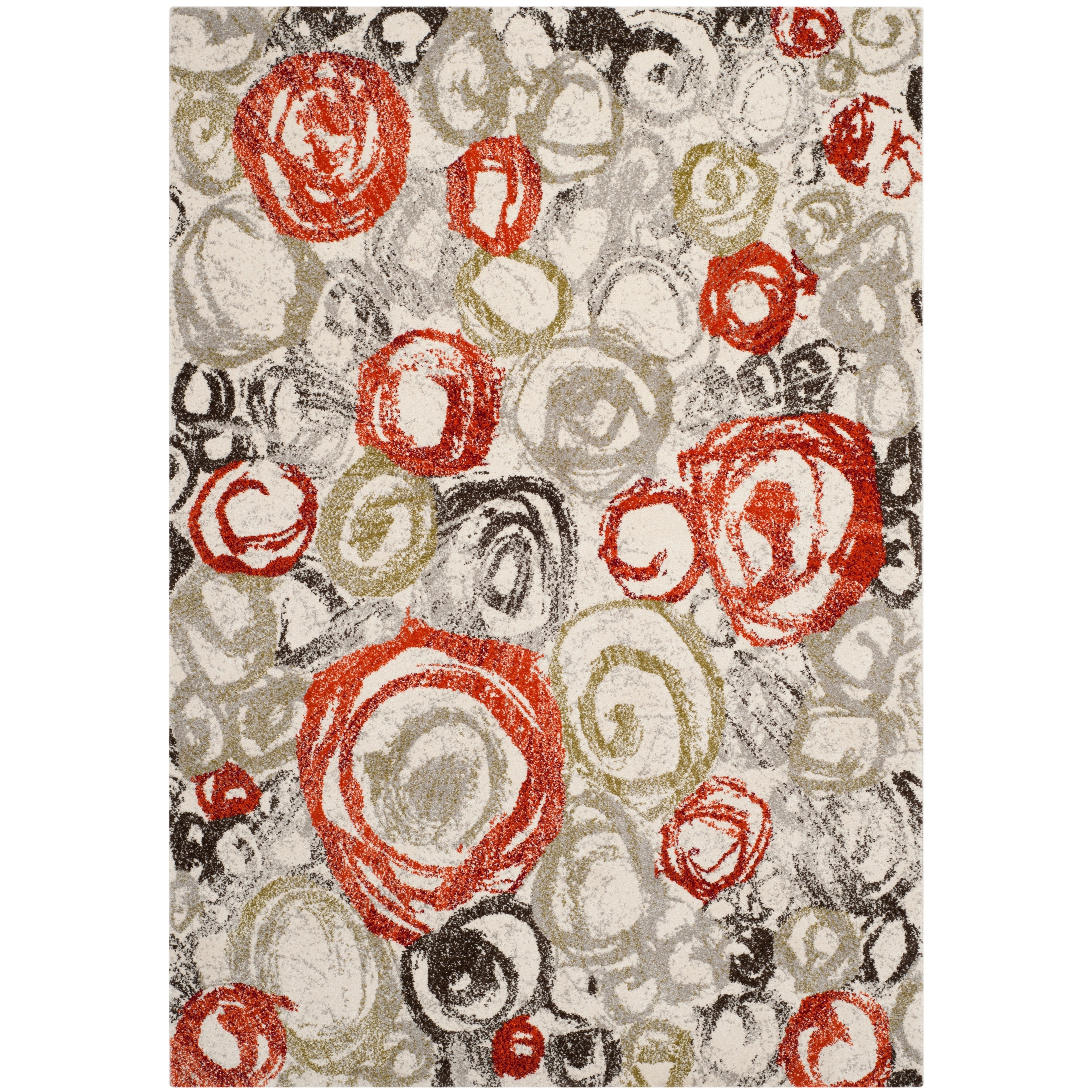 Safavieh Porcello Ivory/ Green Rug (27 X 5)