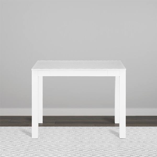 Shop Avenue Greene White Grey Chevron Jack Desk With Drawer