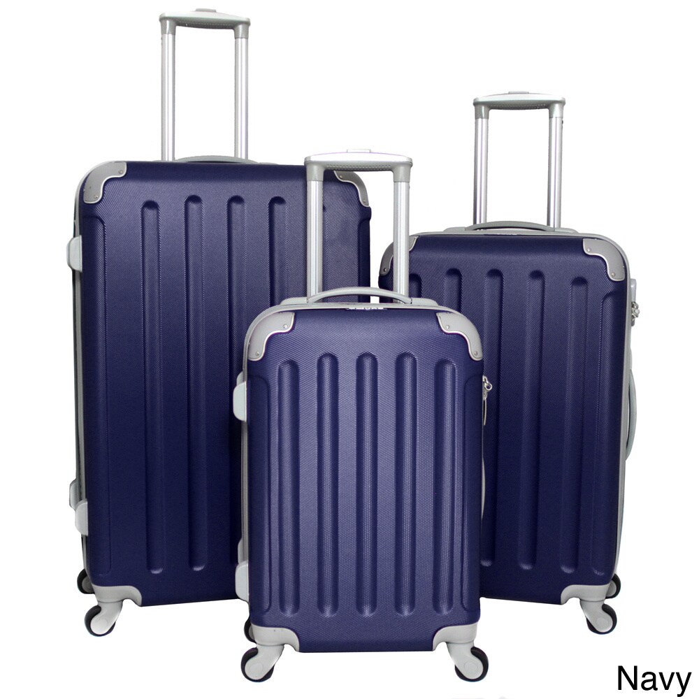 navy blue luggage