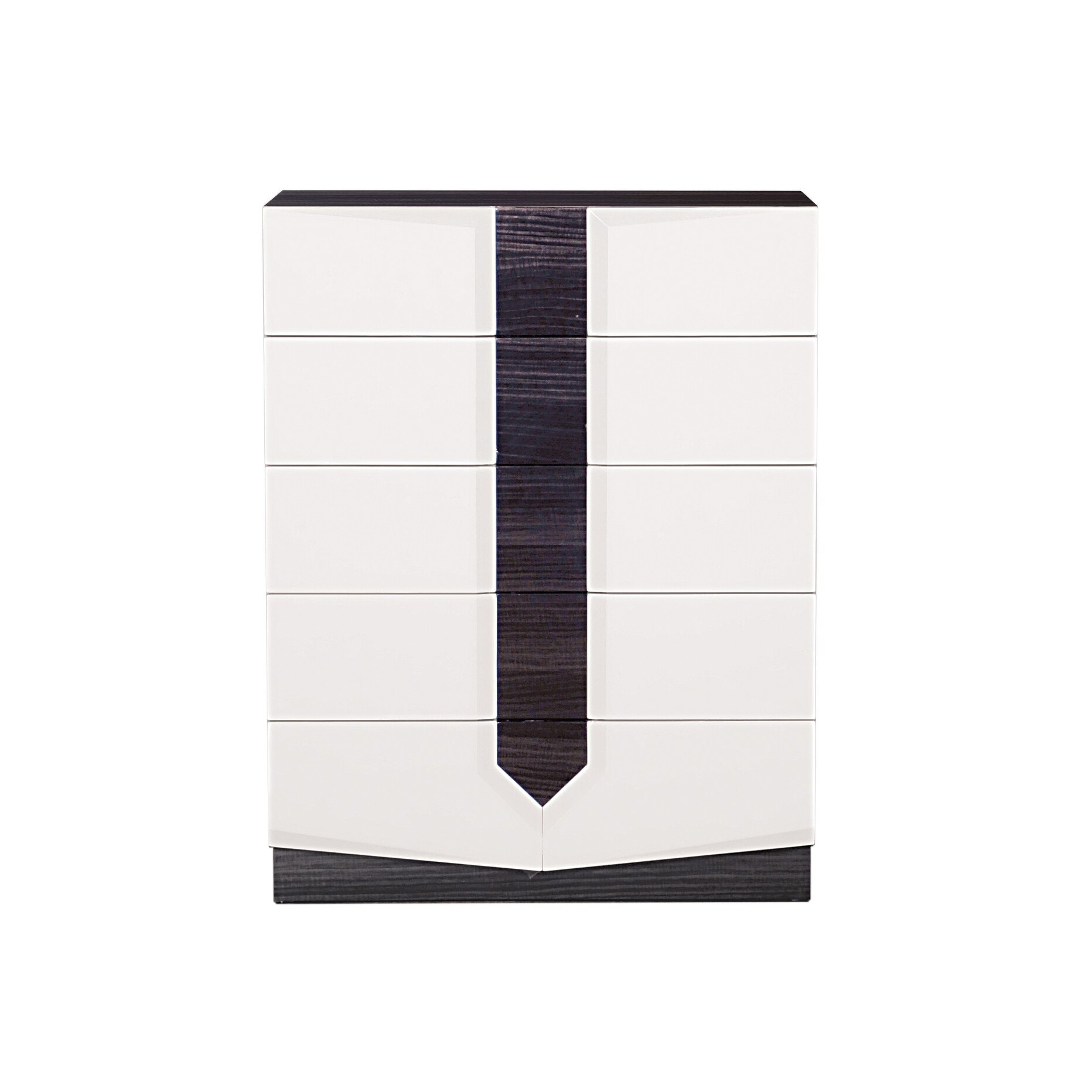 Global Furniture Usa Hudson White/ Grey Chest White Size 5 drawer