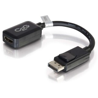 C2G 8in DisplayPort to HDMI Adapter - DP to HDMI - M/F Black
