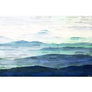 Parvez Taj 'Mountain Tops' Canvas Art