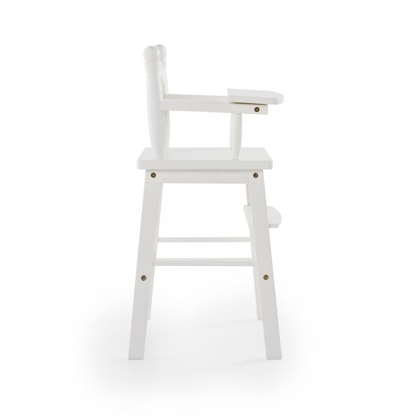 white doll high chair