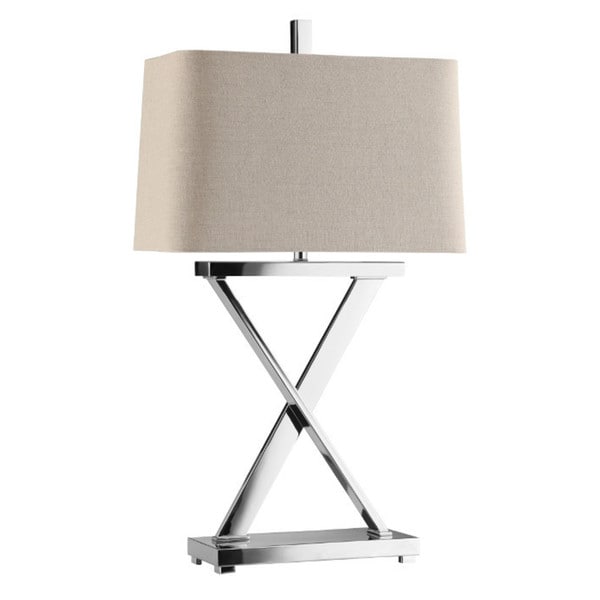 X Table Lamp Max Chrome 'X' Table Lamp