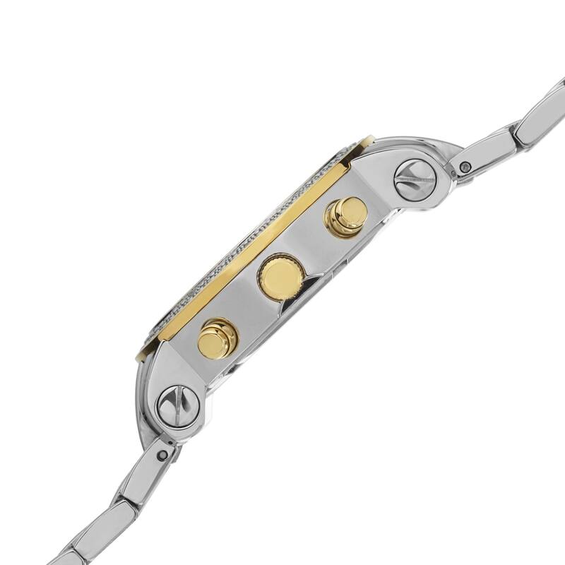 Joshua & Sons Women's Diamond Chronograph Stainless Steel Two-Tone Watch