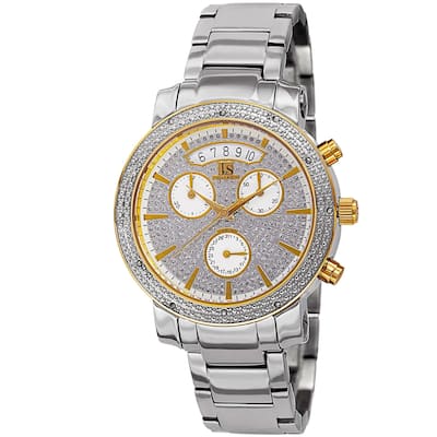 Joshua & Sons Women's Diamond Chronograph Stainless Steel Two-Tone Watch