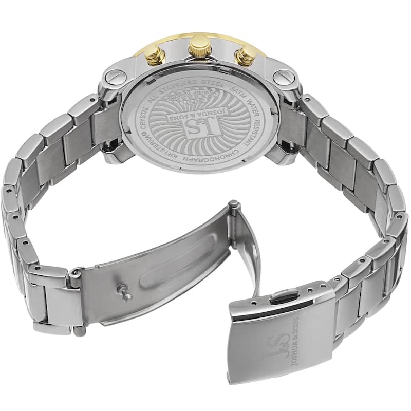 Joshua & Sons Women's Diamond Chronograph Stainless Steel Two-Tone Watch