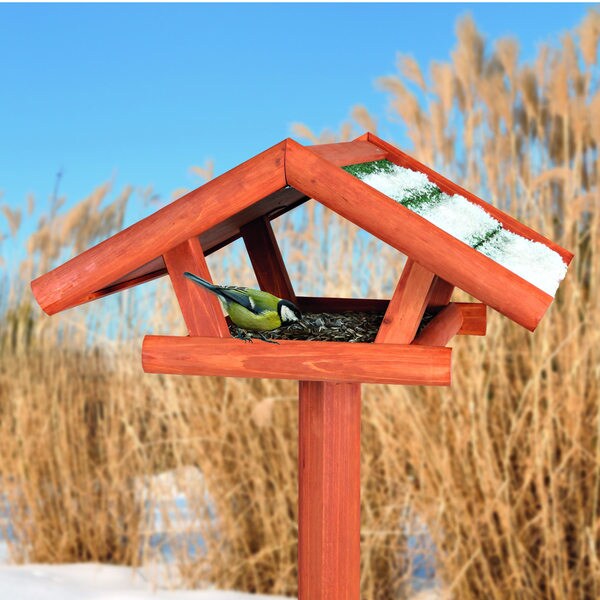 Trixie Traditional Wooden Bird Feeder with Tripod Stand - 16263269 