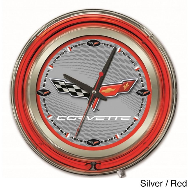 Holland Bar Stool Company Neon Corvette Clock