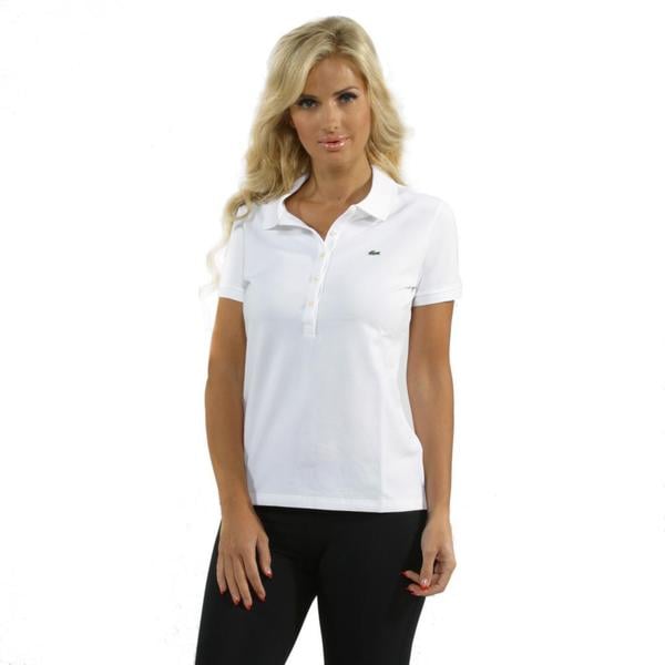 lacoste white polo women's