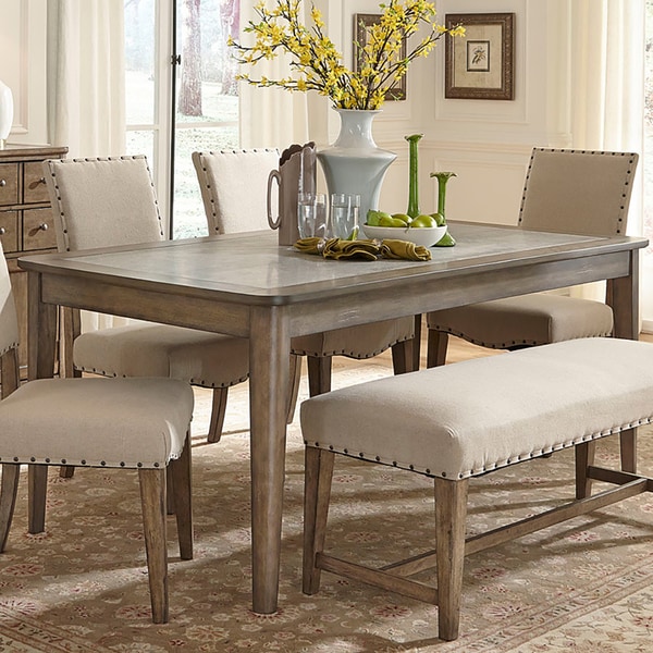 Shop The Gray Barn Hollybush Grey Rectangular Dining Table - Brown - On ...