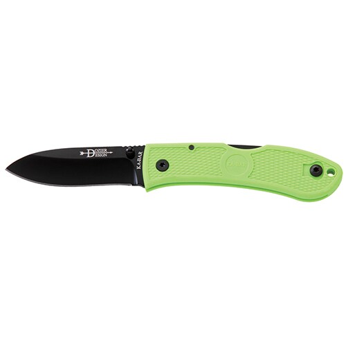 Ka-Bar Dozier Folding Hunter in Zombie Green