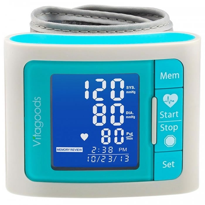 Vitagoods Vgp 4300w White Travel Blood Pressure Monitor