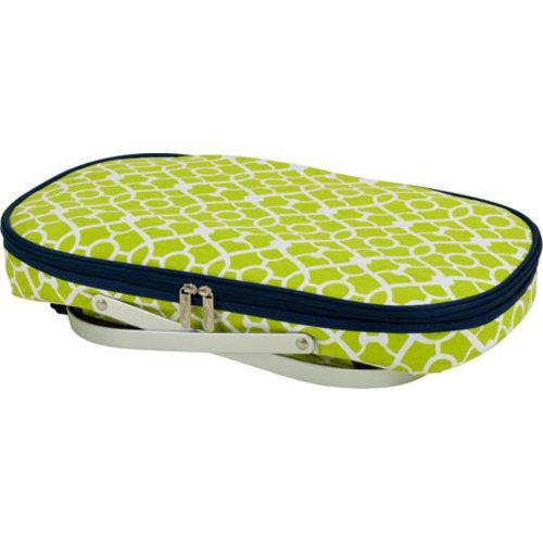 Picnic at Ascot Collapsible Insulated Basket Trellis Green Free