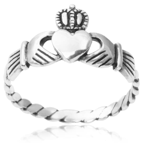 Sterling Silver Celtic Claddagh Ring - Free Shipping On Orders Over $45 ...