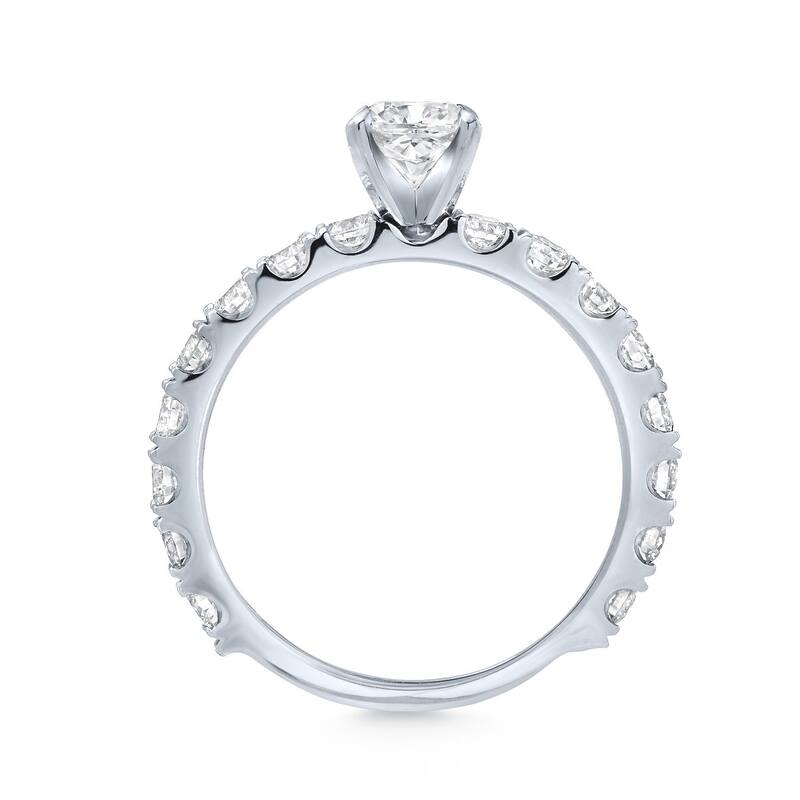 Auriya 14k Gold 1 1/2ctw Classic Princess-Cut Diamond Engagement Ring
