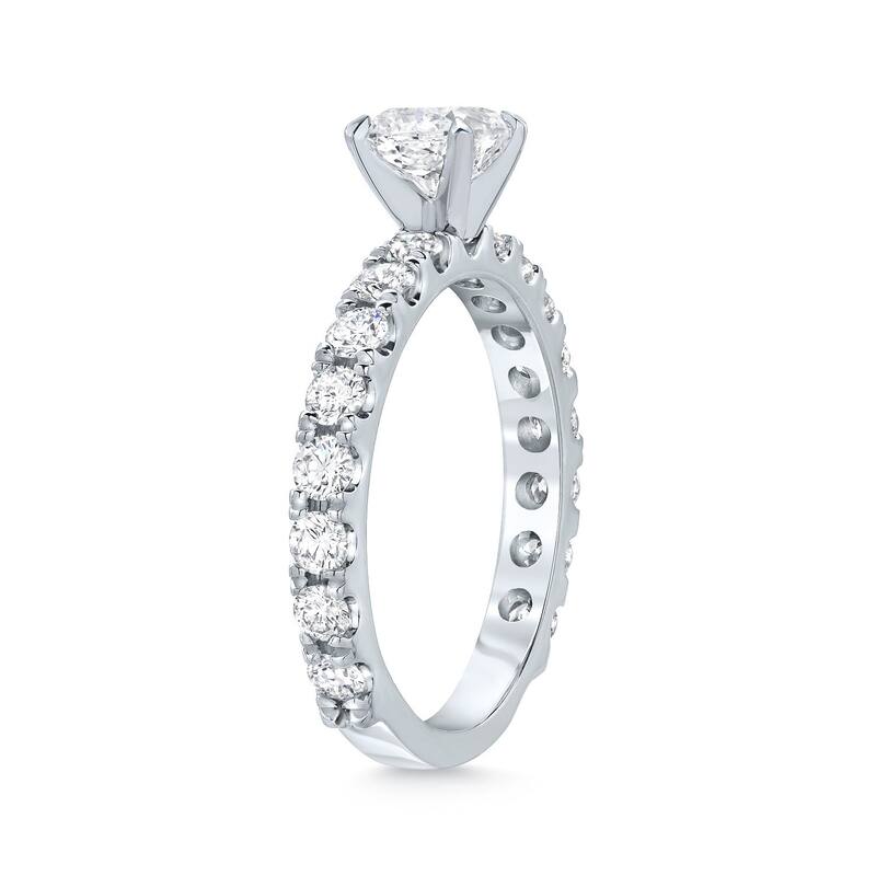Auriya 14k Gold 1 1/2ctw Classic Princess-Cut Diamond Engagement Ring