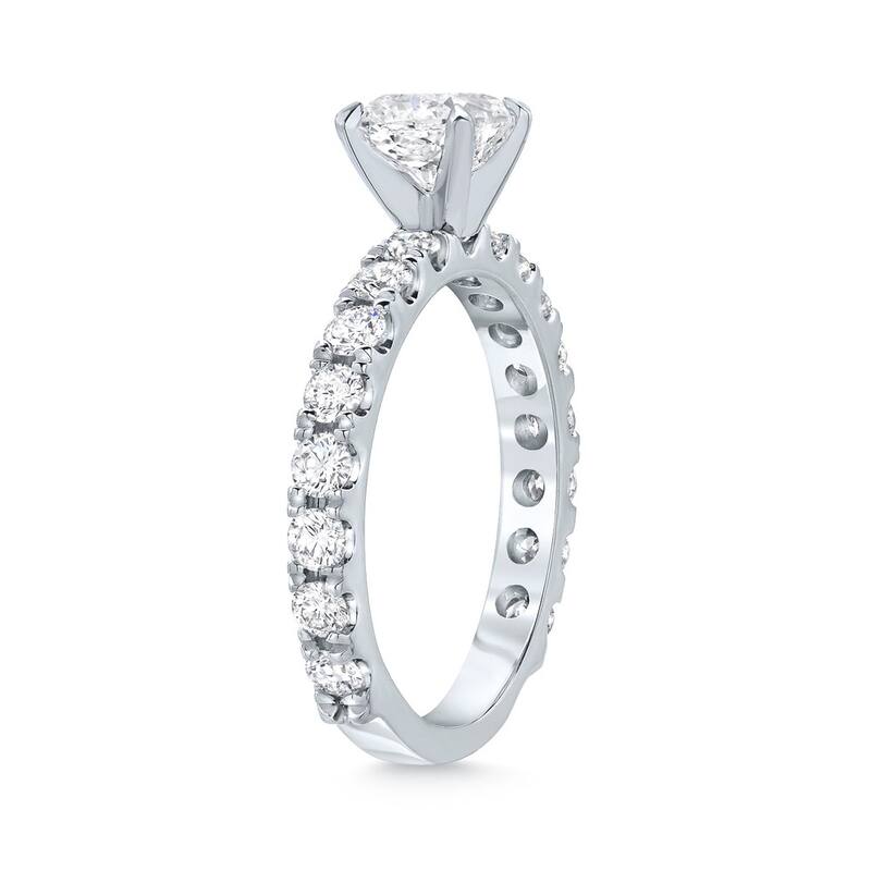 Auriya 14k Gold 1 3/4ctw Classic Princess-cut Diamond Engagement Ring (H-I, SI1-SI2)