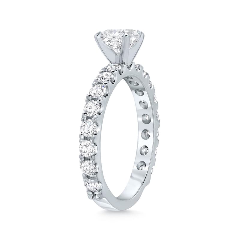 Auriya 14k Gold 1 1/2ctw Cushion-cut Diamond Engagement Ring (H-I, SI1-SI2)