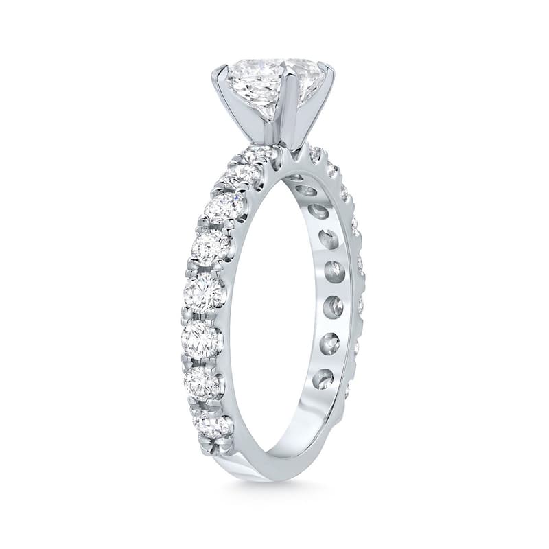 Auriya 14k Gold 1 3/4ctw Cushion-cut Diamond Engagement Ring Certified (H-I, SI1-SI2)