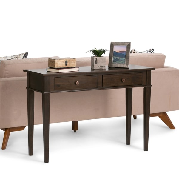 30 inch wide console deals table with drawer