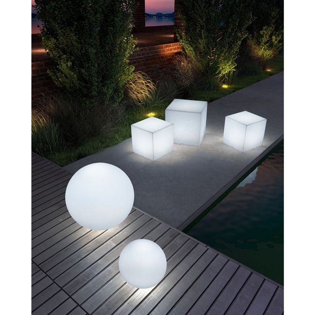 Cube Lumen Medium Multicolor Stool