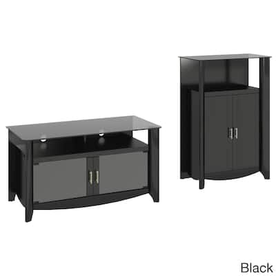 Aero TV Stand and Library Storage Cabinet with Doors