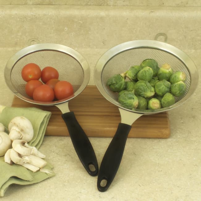 Stainless Steel 2-piece Strainer Set