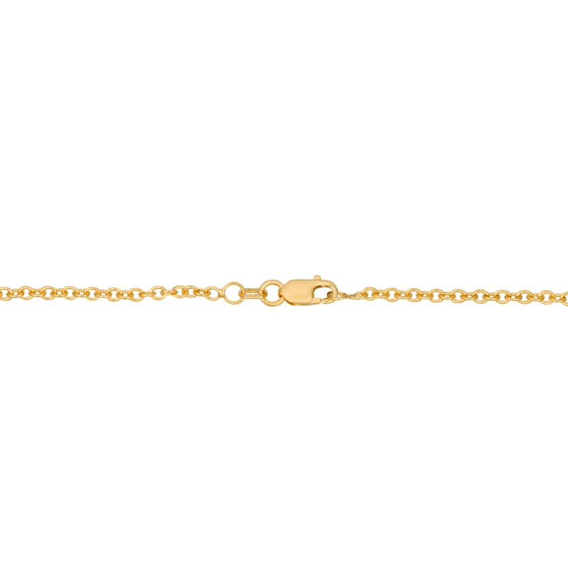 Fremada 14k Yellow Gold 2.1-mm Cable Chain Necklace