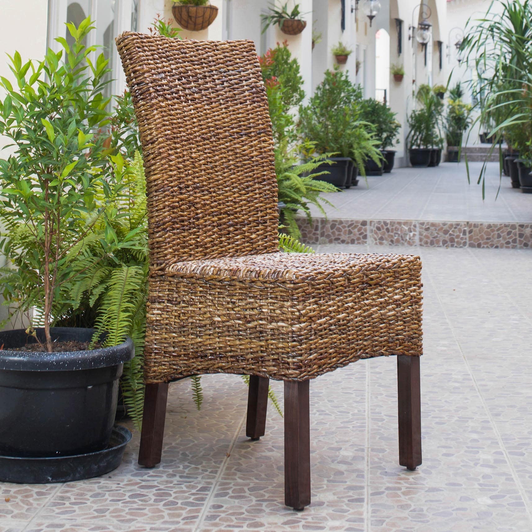 International Caravan Arizona Woven Abaca Dining Chairs (set Of 2)