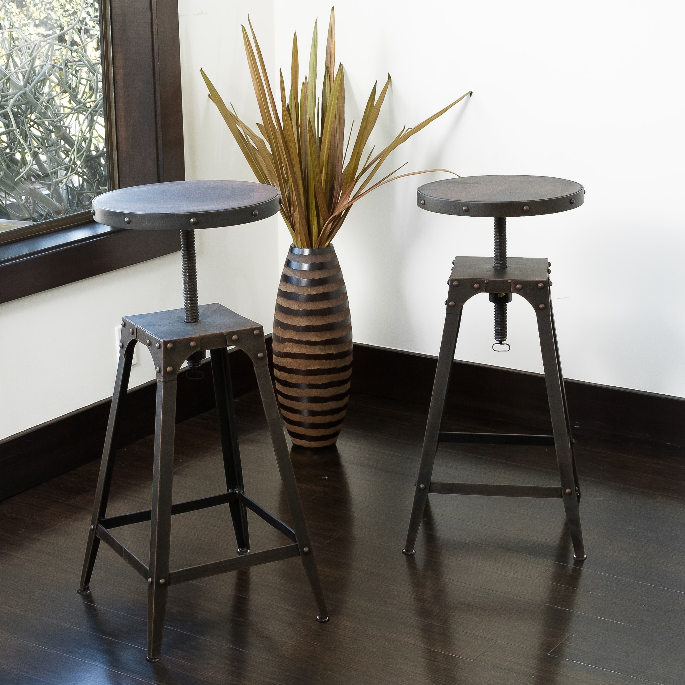 Christopher Knight Home Rutherford Natural Wooden Barstool (set Of 2)