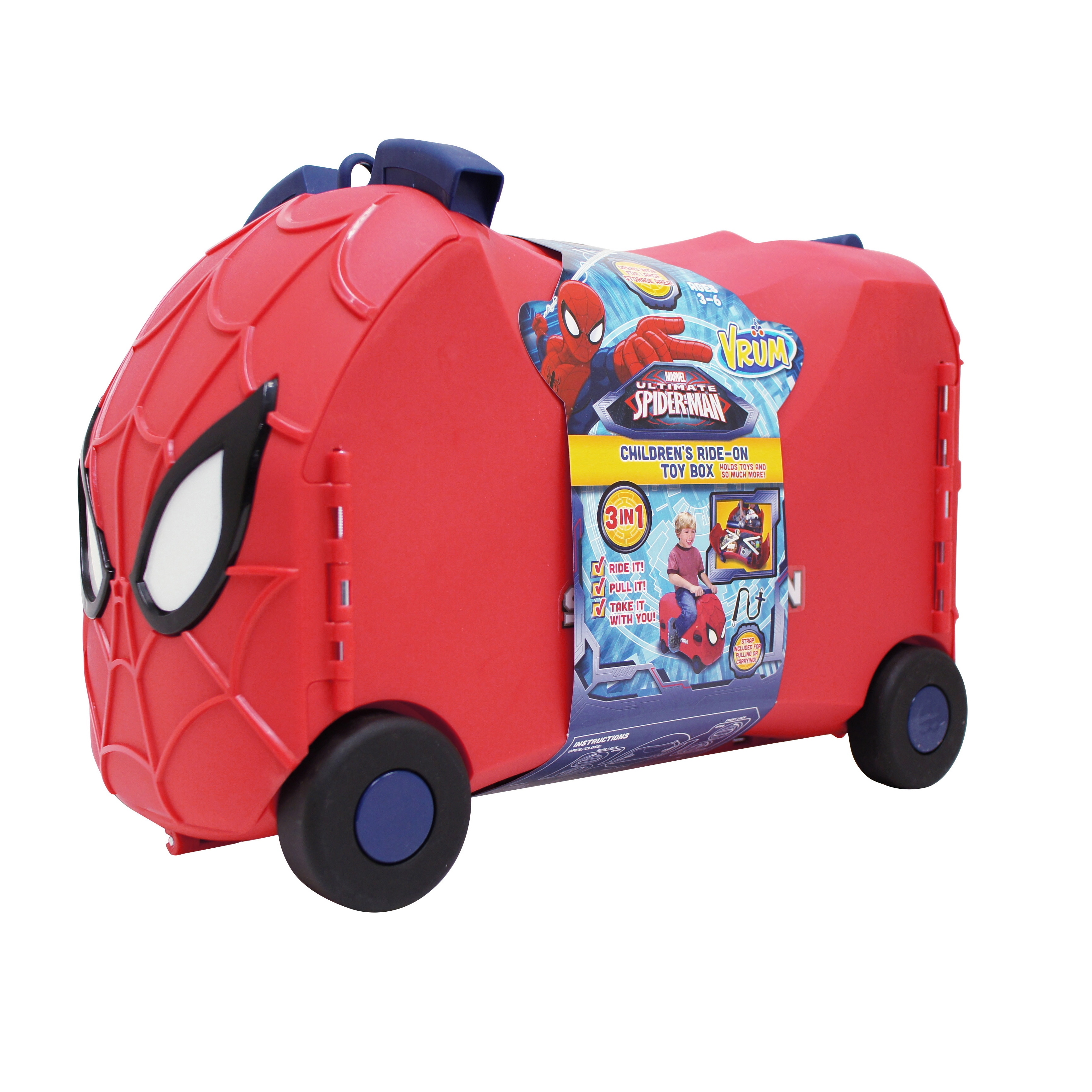 spiderman ride on suitcase