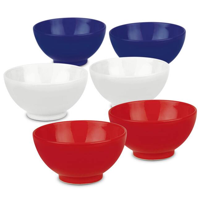 Waechtersbach Fun Factory Red White and Blue Cereal Bowl (Set of 6)