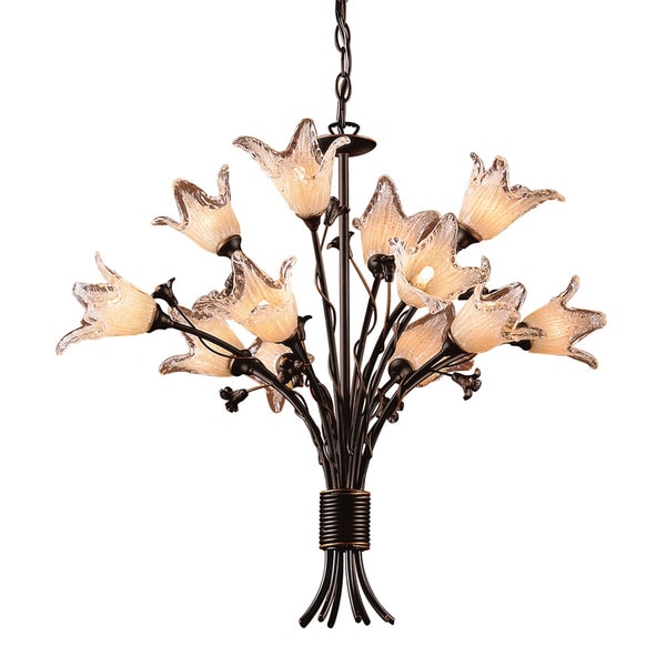 tulip glass chandelier