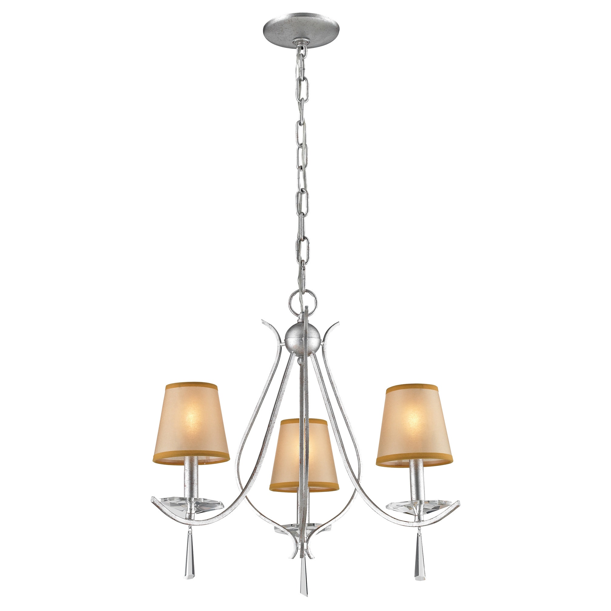 Clarendon 5 light Silver Chandelier