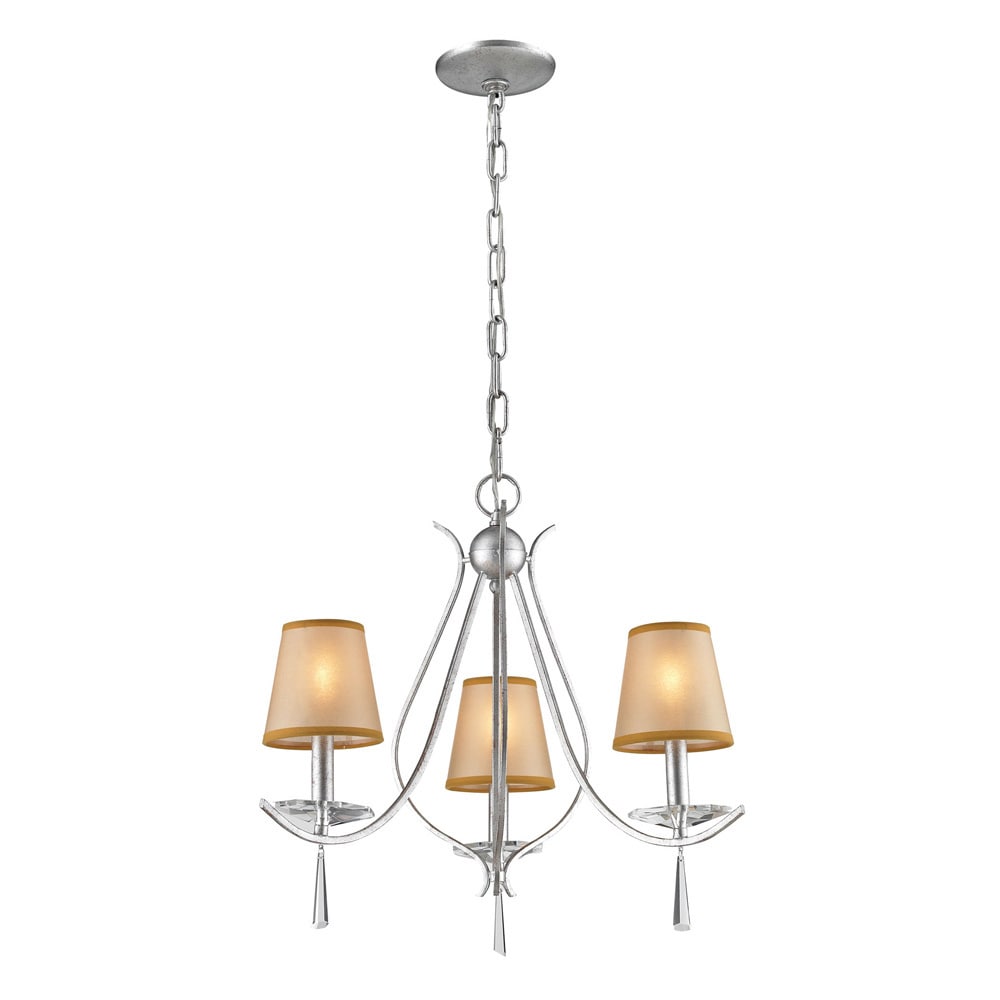 Clarendon 3 light Silver Chandelier