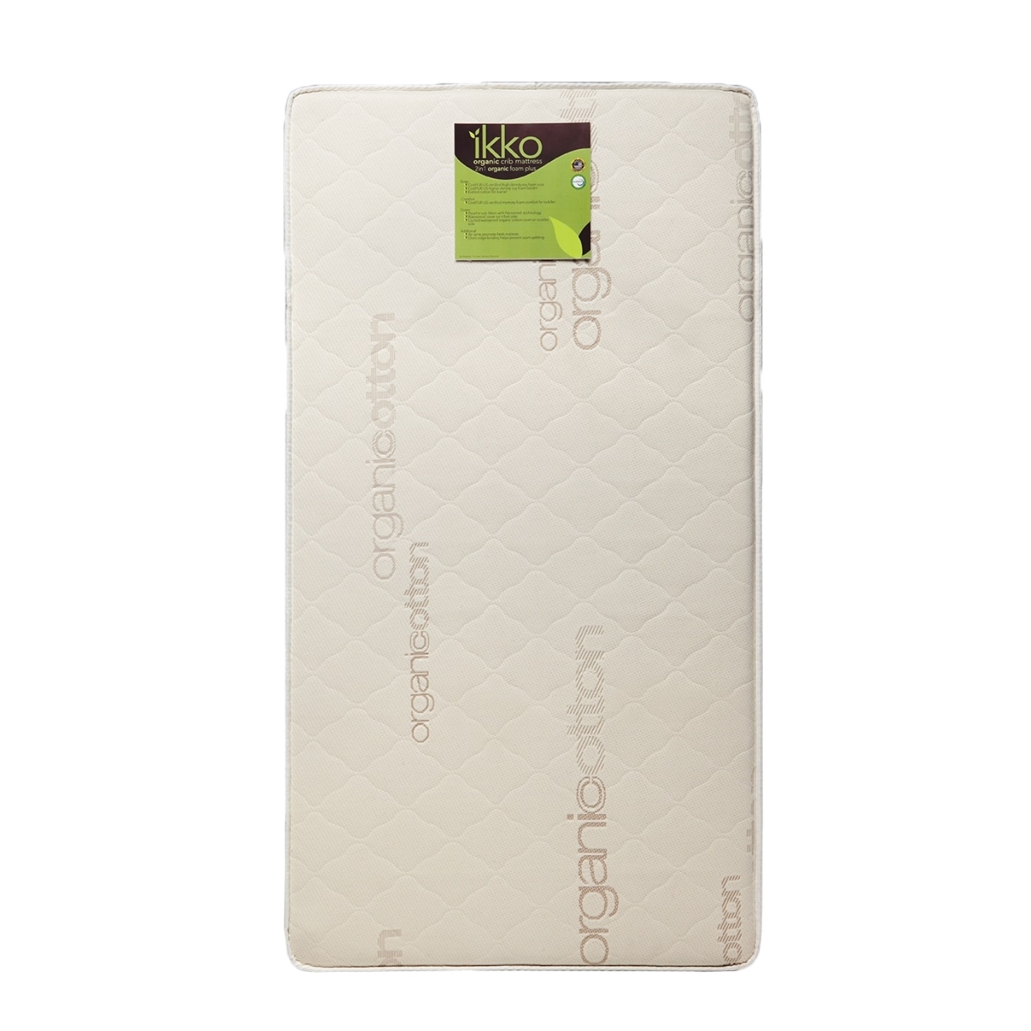 Ikko Organic 2 in 1 Foam Plus Crib Mattress