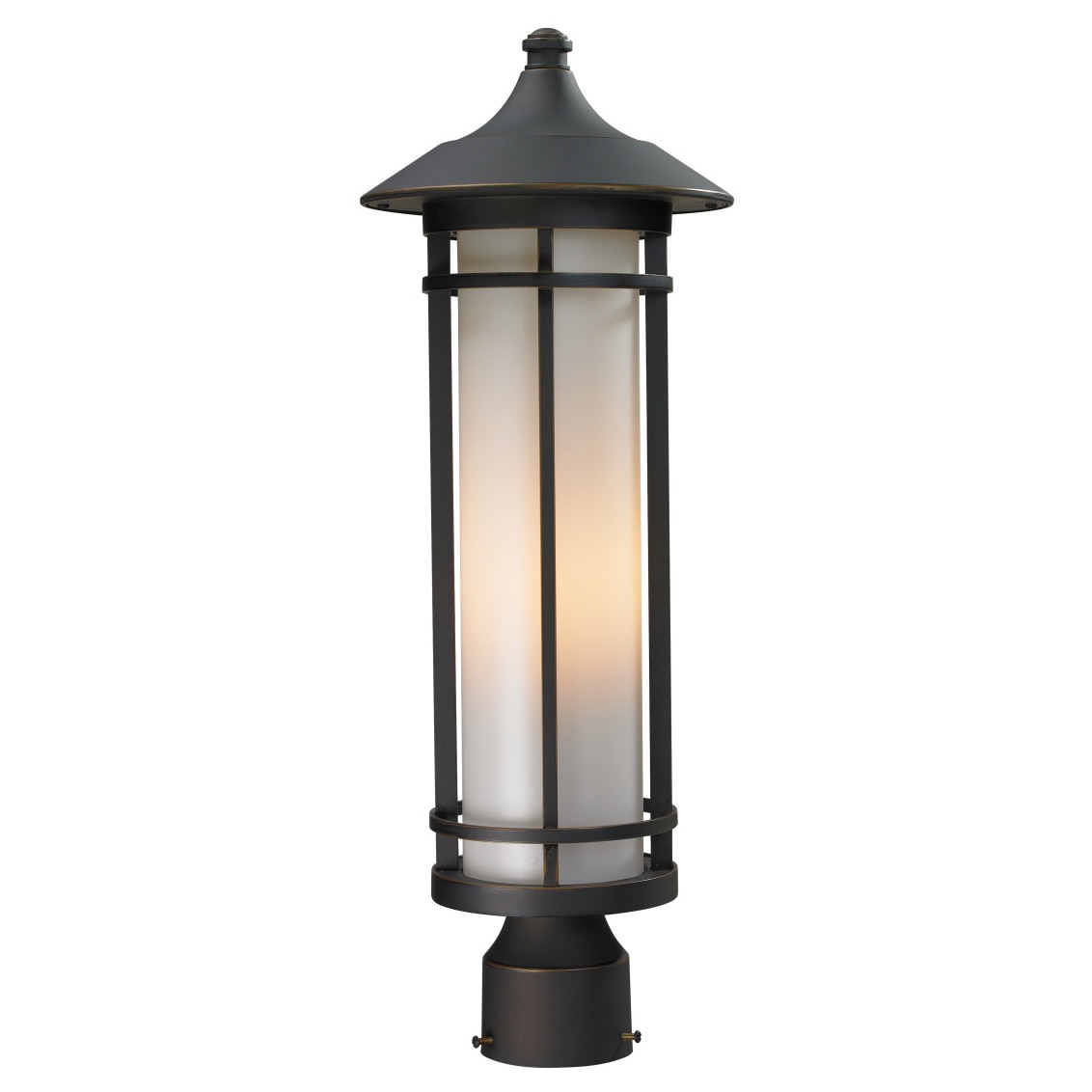 Z lite Oil Rubbed Bronze/ Matte Opal Woodland Outdoor Light