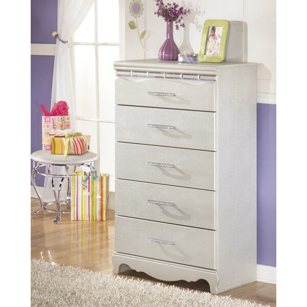 Signature Designs by Ashley 'Zarollina' 5-drawer Silver 