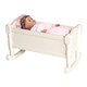 white doll cradle