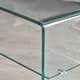 preview thumbnail 3 of 2, Ramona Glass Coffee Table with Shelf by Christopher Knight Home