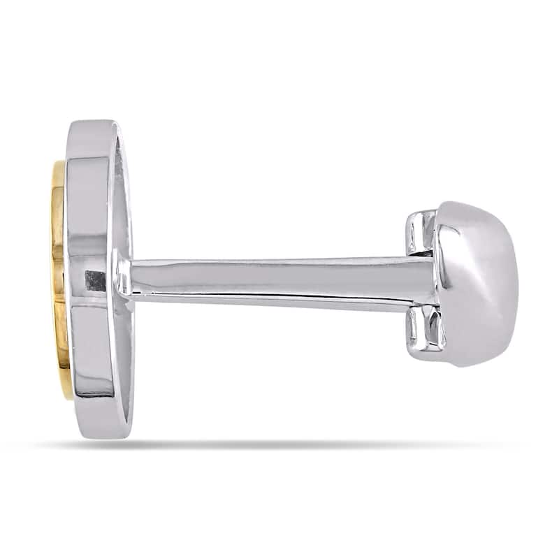 Miadora 10k Two-tone Gold Cuff Links