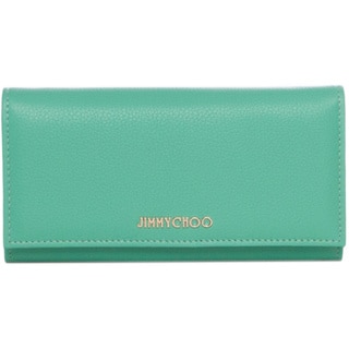 Jimmy Choo 'Nikita' Peppermint Grainy Calf Leather Wallet