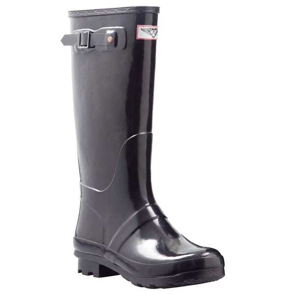 Shop Women's Black Mid-calf Rain Boots - Free Shipping On Orders Over ...